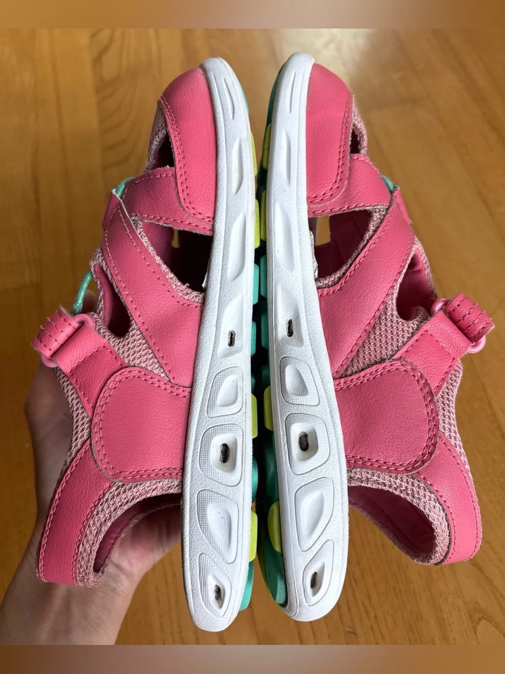 Columbia Techsun Wave Girls' Water-Resistant Fisherman Sandals Pink Size 4